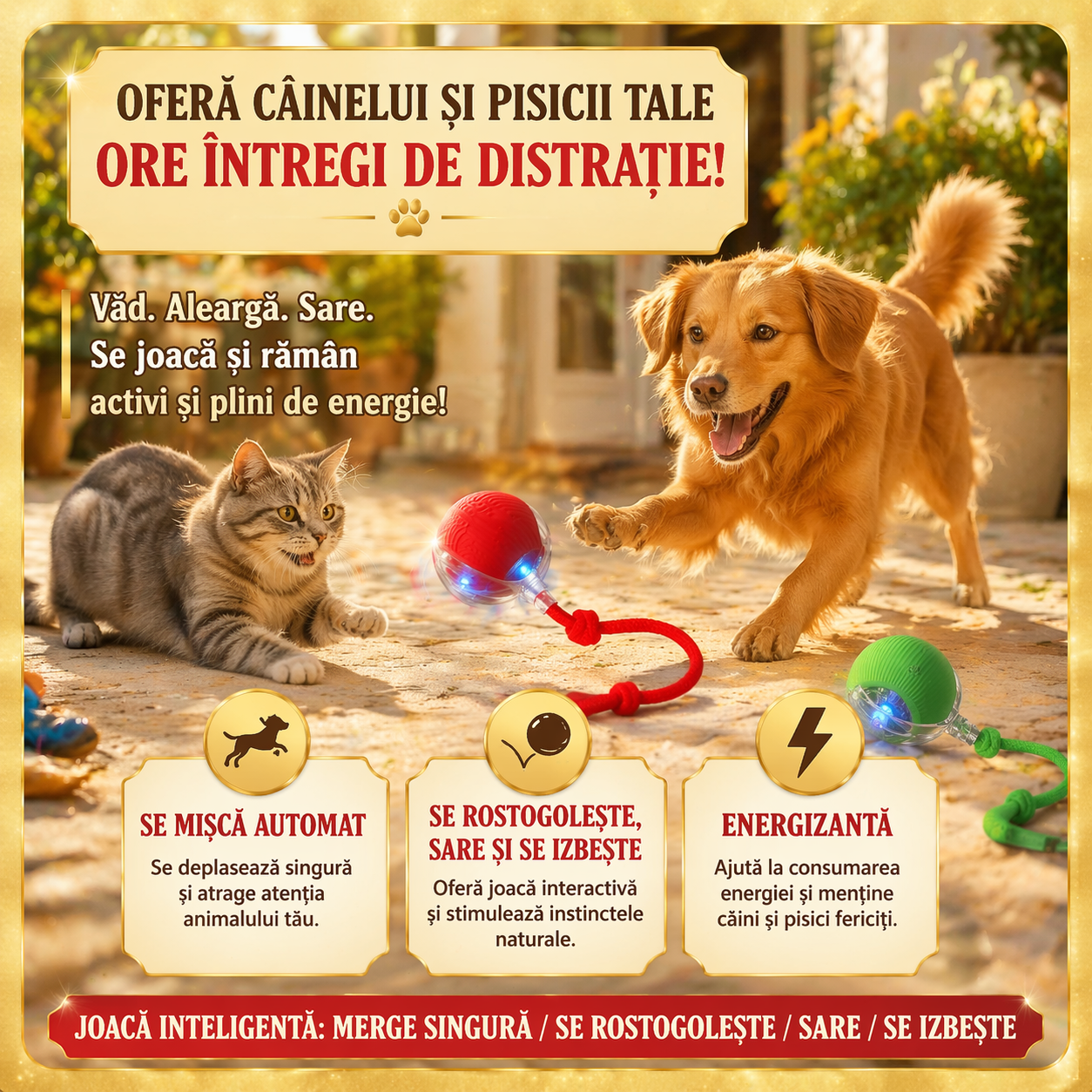 Minge Jucărie Interactivă pentru Animale
