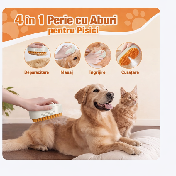 Perie Magica pentru Blana Pufoasa